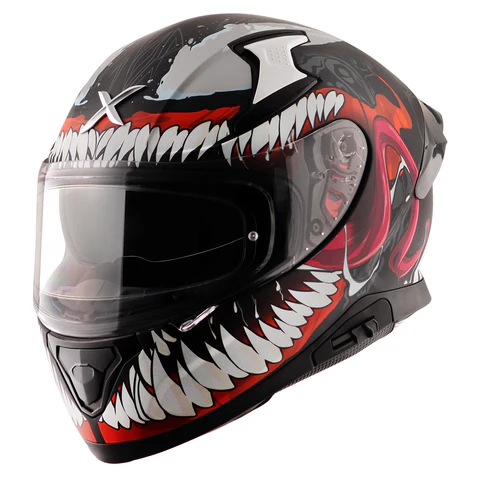 Axor Apex Marvel Venom Helmet - Gloss Black Red